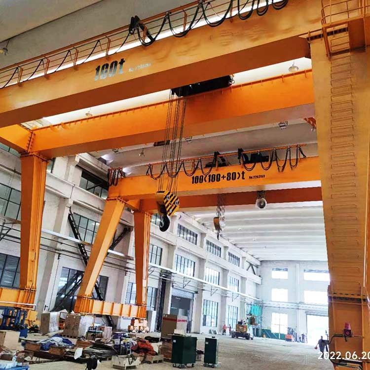 20噸歐式雙主梁龍門吊參數-20t歐式雙梁橋式起重機標準""